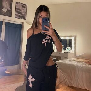 Stylish Black and Pink Women's Jumpsuit